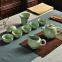 A complete set of household ceramic Kung Fu tea sets