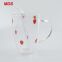 High borosilicate glassware strawberry milk glass cup with handle
