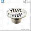 90x90mm New Arrival Chrome Plated finish Fashion design European Square floor drain kitchen best floor drains