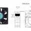 Taiwan Sanju SJ9238HA2-AC axial flow cooling fan