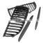 1 Pair Matte  black Single Slat Line Front Grille Kidney grill for BMW 3 Series E90 E91 2005 2006 2007