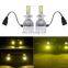2x H7 3000K Golden Yellow 7600LM High Power LED Fog Light Driving Bulb DRL
