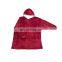 Wholesale Oversized Thick Plush Flannel Fleece Sherpa Lined  Blanket Hoodie for Winter