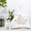 Hot Sale Canvas Dog Bed Pet Teepee Portable Dog Tent With Washable Fabric New Design Dog House