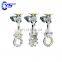 WCB Body PN16 PN10 DN300 DN400 DN500 Rising Stem Knife Gate Valve With Electric Actuator
