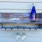 Custom decorative antique wooden wine shelf, vintage wall wood glass shelf