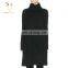 Women Black Cashmere Turtle Neck Long Sweater Cashmere Dress