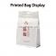 White Kraft Craft Paper Standing Up Pouches Food Packaging Zipper Bags for Snack Dried Food