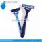 Different color triple blade shaving razor