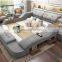 2021 Electric massage top grain leather sofa beds bedroom furniture beds