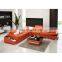 Modern Living Room Sectional 6 Set Furniture Red Leather Adjustable Sofas