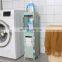 Hot-selling Small Bathroom Storage Toilet Paper Storage Corner Floor Cabinet with Doors and Shelves