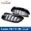 ABS plastic gloss black  dual slat front grille for BMW 6 series F06 F12 F13  M6 style grille
