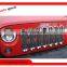 Bright Circle  Grille with Lock Hole for Jeep Wrangler JK