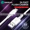 Sikenai Hot 2M 3A USB Type c Fast Cable Data Cables Fast Charging