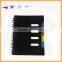 Custom printed plastic cover a4 spiral notebook