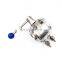 Hygienic Butt Weld 3PC Leakage Mixproof Butterfly Valve