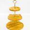 3 Tier Pastry Rustic Vintage Wood Retro Kitchen 3 Tier Tray Rack Farmhouse Distressed Style Round Wood Tray