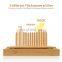 Bamboo Wood Foldable Bread Slicer Compact Bread Slicing Guide With Crumb Catcher Tray For Homemade Bread Thickness Adjustable