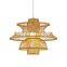 Hot Sale Bamboo Pendant Light, Hanging Light Fixture Craft Lamp, Home Decoration Vietnam Supplier