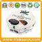 Stylish Round Cookies and Biscuits Tin Can with Decorative Knob
