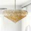 Exquisite Modern Luxury Diamond-Cylindrical Crystal Pendant Chandelier for Living Dining room Kitchen Island Foyer Bedroom