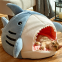 Meow Love Big Mouth Shark Cat Nest Winter Warm Pet Semi-Enclosed Dog Nest Plush Lovely Pad
