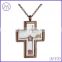 304L stainless steel Cross Locket Pendant Necklace