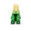 Fiber Optic Patch Cable LC APC to SC APC OS2 Duplex Single Mode PVC 2.0mm