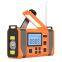 BSG-168(new)Multifunction Solar Emergency Radio with Power Bank, Hand Crank, 4000/8000mAh Battery, SOS Alarm, Flashlight & iPhone 15 Charging