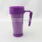 Mugs Drinkware Type and PP Plastic Type plastic coffee cups with handles