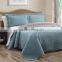 3Pcs Solid Microfiber Bedspread Set