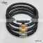 2016 HOT Magnetic Bracelet Leather Men Bracelet 100% Python Skin Bracelet Jewelry