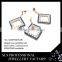 2015 fashion russian jewelry sets 925 cubic zircon woman silver wedding jewelry set