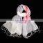 Winter Autumn Fashion Checked Plaid Striped Woven Cotton Linen Woman Scarf With Tassel