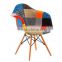 Patchwork fabric living room chair,HYX-809D