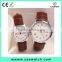 Classic roman numerals couple watch, luxury quality japan movement watch, water resistant stainless steel back watch on 