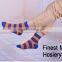 Comfrotable stripe cotton casual sock China custom sock manufacture