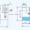 MX series flexible curved jaw excavator coupling ISO9001 Weilian