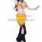 Sexy Tribal Belly Dance Performance Costumes Blue Color with Bra Size 34 / 36 / 38B