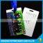 PVC plastic luggage tag with insert paper name card