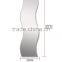 20x80cm decorative wave wall mirror