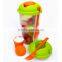 2015 Hot selling Plastic Salad Shaker cupsWith Dressing Container Fork