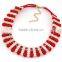 ODM/OEM Jewelry Factory three layer bead necklace, crystal necklace, chocker necklace