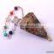 Mix Triangle Stone Pendulum With Chakra Chain | Orgone Reiki Pendulum
