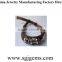 Leather braided beads multi loop long bracelet Top level hotsell man leather peace bracelet with magnetic steel clasp
