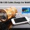 5VDC Solar Powered LED Flashlight for Outdoor
