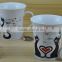 11OZ enamel flower design full decal print coffee cups, shiny surface new bone china mug, KL8009-329A