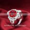 925 silver jewelry latest gold ring designs rose flower shaped synthetic diamond engagement ring