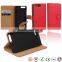 Book Style Real Cow Leather Mobile Phone Case for HUAWEI P7 Mini
